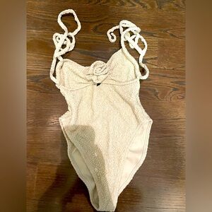 Montce Cream One Piece Swimsuit
